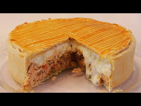 Torta De Frango Cremosa Receita Muito Fácil – Empadão
